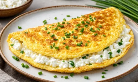 Omlet z serka wiejskiego: sprawdzony przepis