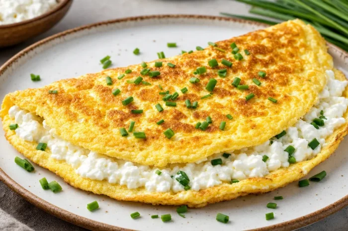 Omlet z serka wiejskiego: sprawdzony przepis