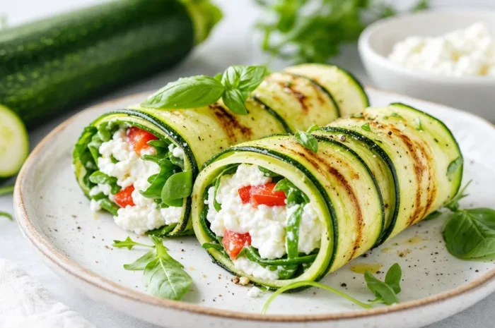 Wrap z cukinii i serka wiejskiego – prosty przepis