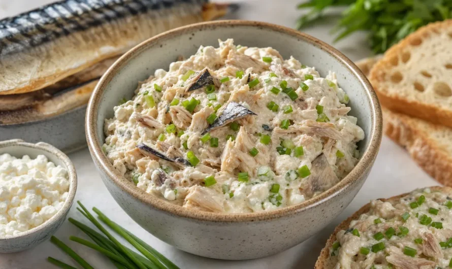 Pasta z makreli z serkiem wiejskim - wyrazista pasta
